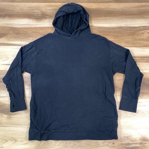 aerie Other - Offline by Aerie Mens Black Modal Blend Hooded Sweatshirt Thumbholes Size Medium